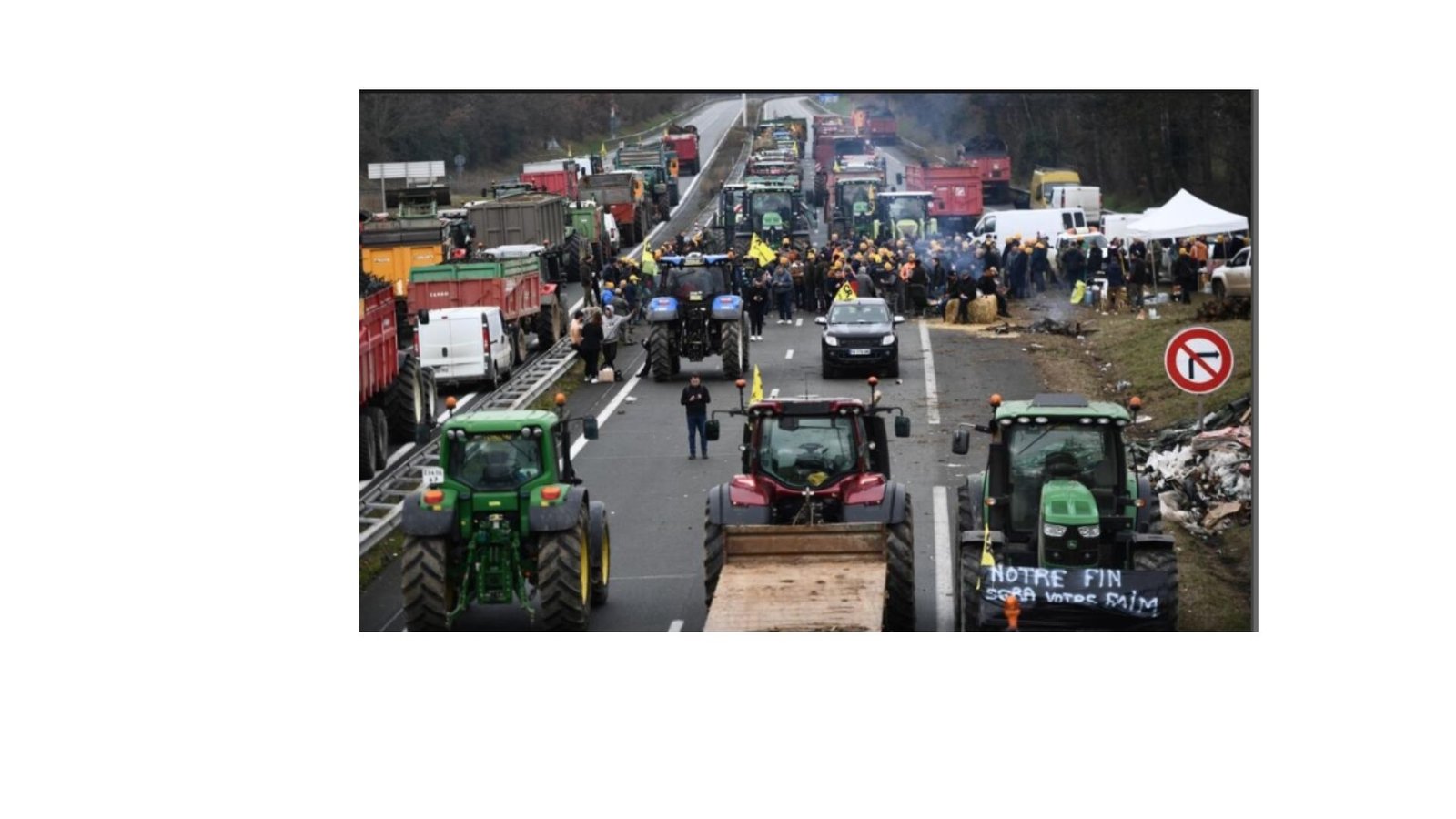 farmers protest in france